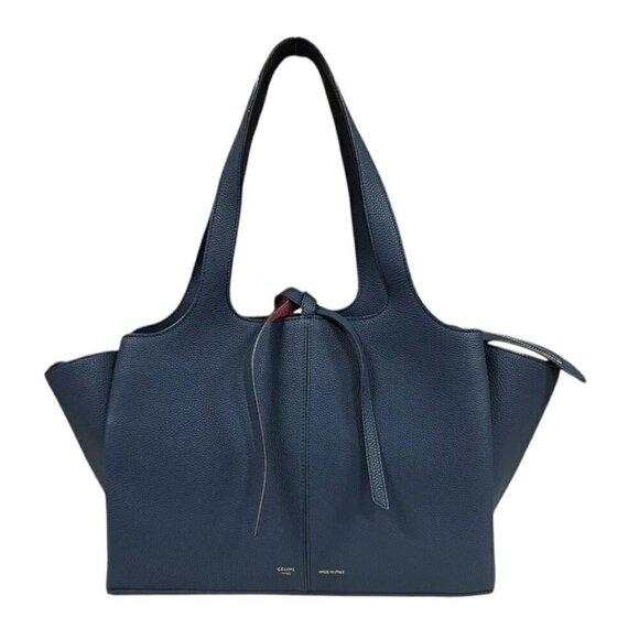 CELINE Navy Leather Tote Bag - Picture 1 of 10